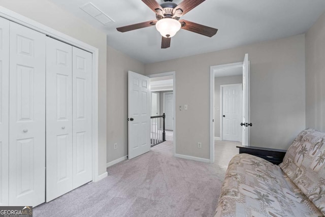 2864 Wyndcliff Ct, Marietta, GA 30066 - sitting room featuring light colored carpet and ceiling fan