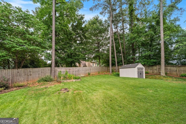 2864 Wyndcliff Ct, Marietta, GA 30066 - fenced backyard featuring a storage unit