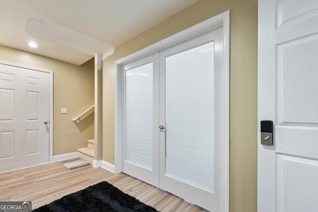 1436 Virginia Way, Monroe, GA 30655 - foyer entrance with light wood-style floors, stairs, and recessed lighting