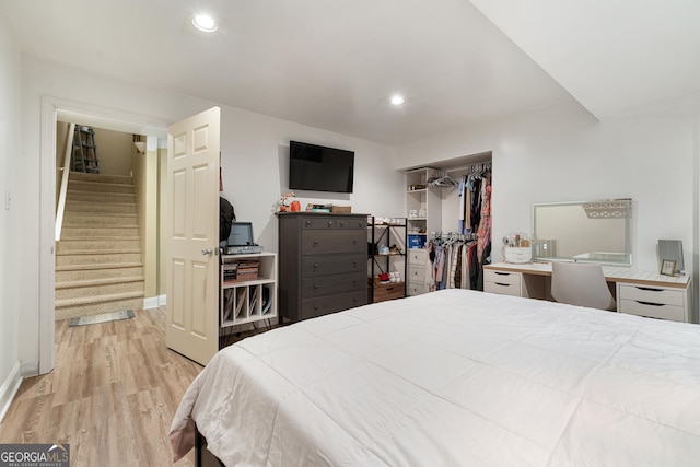 1436 Virginia Way, Monroe, GA 30655 - bedroom featuring wood finished floors and recessed lighting