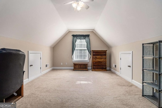 4110 Summit Chase, Gainesville, GA 30506 - unfurnished office featuring carpet, a ceiling fan, and lofted ceiling