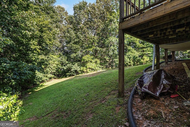 4110 Summit Chase, Gainesville, GA 30506 - view of grassy yard with a deck