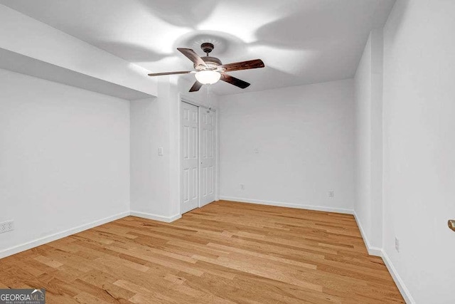 2585 Regency Dr E, Tucker, GA 30084 - unfurnished room with a ceiling fan and light wood-type flooring