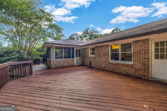 2585 Regency Dr E, Tucker, GA 30084 - view of wooden deck