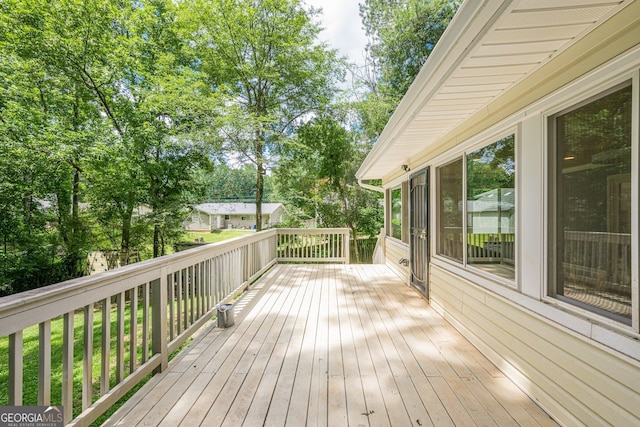 5868 Kingswood Ct NW, Norcross, GA 30093 - view of wooden deck