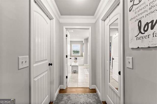 2213 Independence Ln, Buford, GA 30519 - hall with crown molding and baseboards