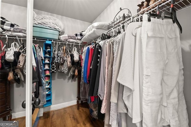 2213 Independence Ln, Buford, GA 30519 - walk in closet featuring wood finished floors