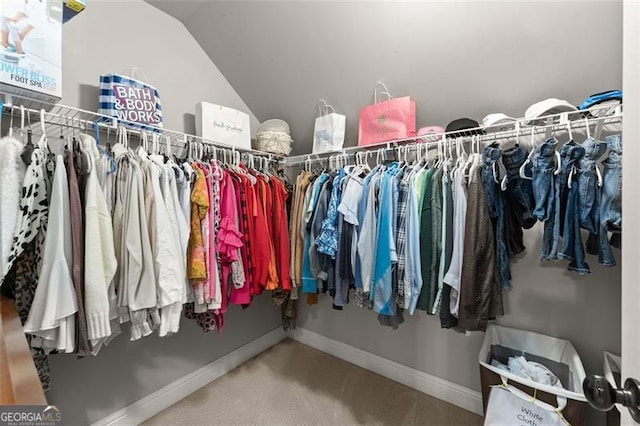2213 Independence Ln, Buford, GA 30519 - spacious closet with vaulted ceiling and carpet