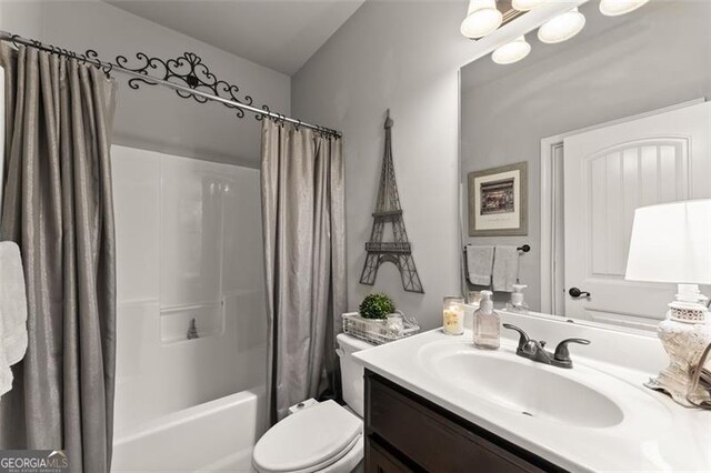 2213 Independence Ln, Buford, GA 30519 - bathroom with vanity and shower / tub combo