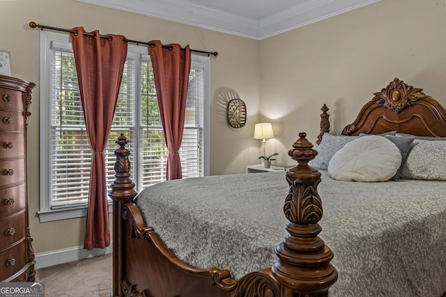 1120 Liberty Ln, Bogart, GA 30622 - bedroom featuring light carpet and crown molding