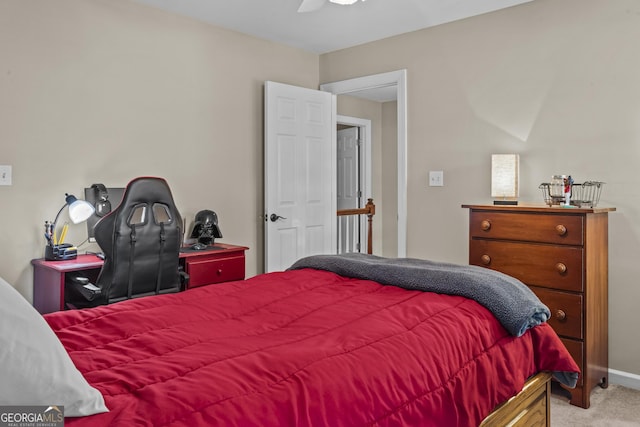 1120 Liberty Ln, Bogart, GA 30622 - carpeted bedroom with a ceiling fan