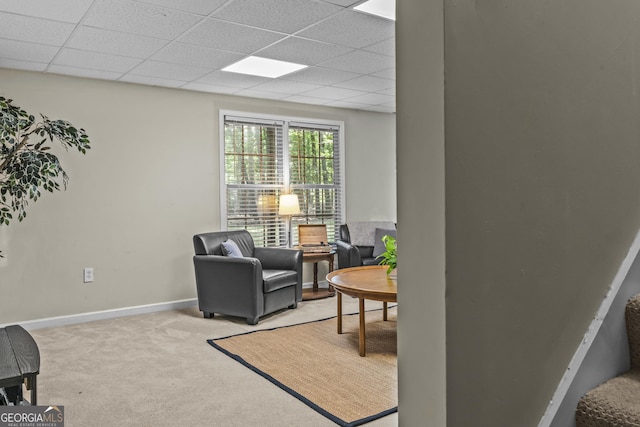 1120 Liberty Ln, Bogart, GA 30622 - sitting room featuring carpet and a paneled ceiling