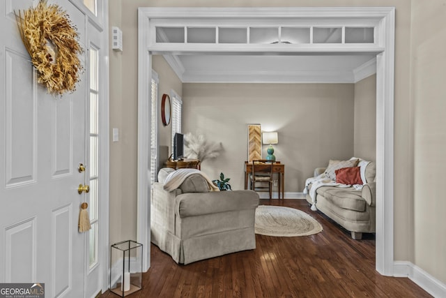 1120 Liberty Ln, Bogart, GA 30622 - foyer entrance with ornamental molding and wood finished floors