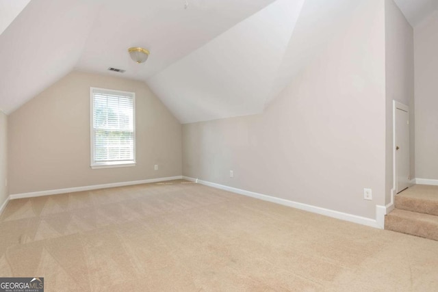 2000 Settindown Dr, Roswell, GA 30075 - additional living space featuring light carpet and vaulted ceiling