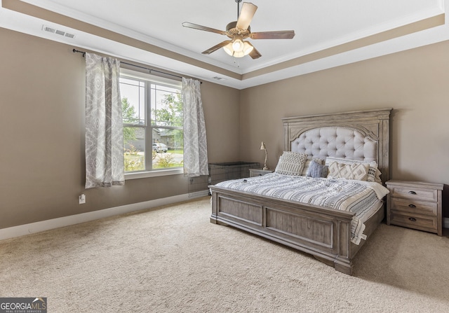 206 Barnyard Way, Perry, GA 31069 - bedroom featuring crown molding, carpet, and a ceiling fan
