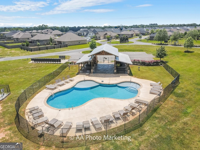 206 Barnyard Way, Perry, GA 31069 - view of pool featuring a residential view and a patio