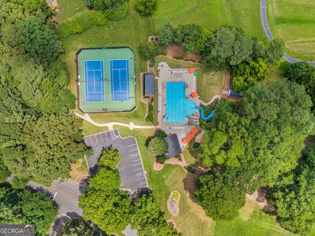 507 Wintergreen Way, Canton, GA 30115 - drone / aerial view of a pool area