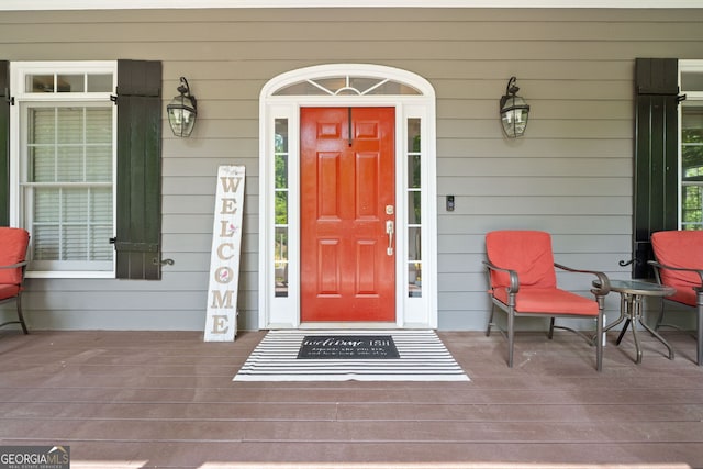 507 Wintergreen Way, Canton, GA 30115 - entrance to property with a porch