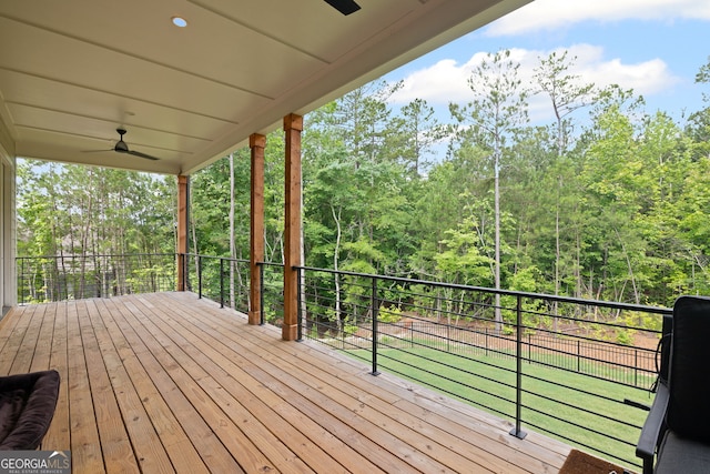 40 Fernbank Way, Newnan, GA 30265 - deck with ceiling fan