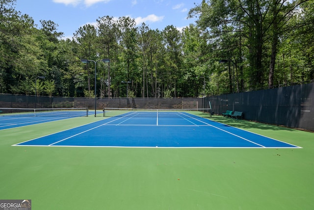 40 Fernbank Way, Newnan, GA 30265 - view of tennis court with community basketball court