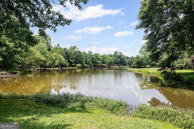 40 Fernbank Way, Newnan, GA 30265 - water view with a heavily wooded area