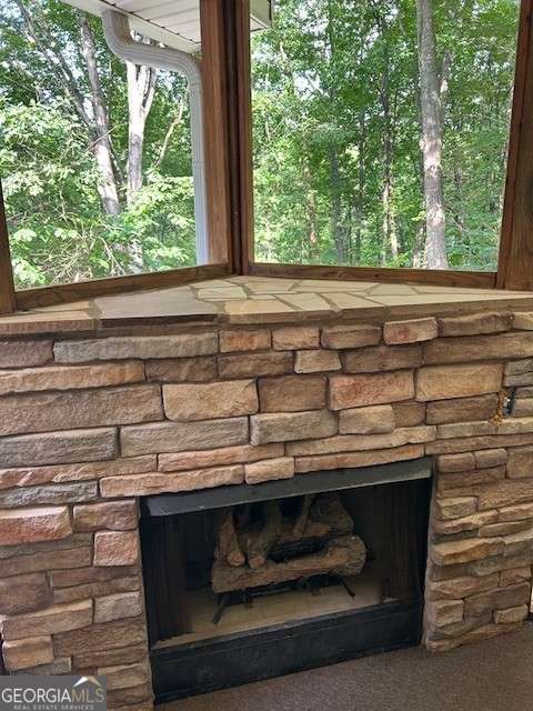 370 Butler Path, Dallas, GA 30132 - detailed view of a stone fireplace