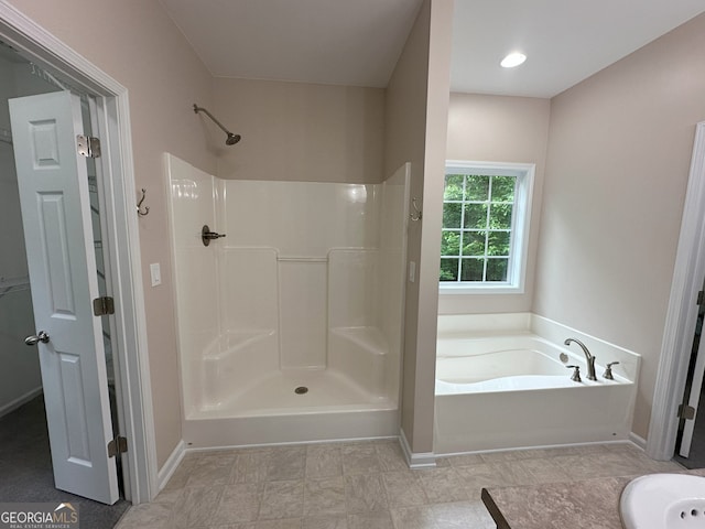 48 Narrow Ln, Dahlonega, GA 30533 - bathroom with a bath and a shower