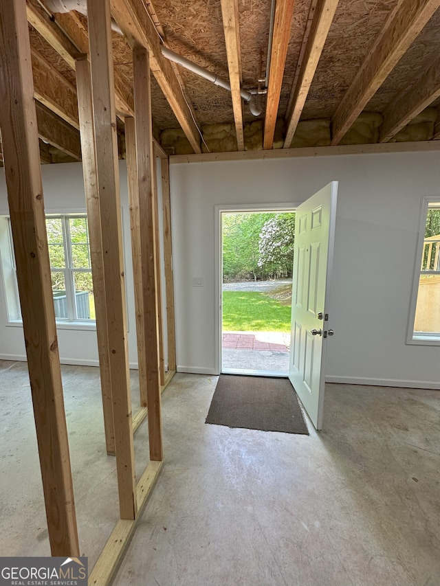 48 Narrow Ln, Dahlonega, GA 30533 - entryway featuring concrete floors and plenty of natural light