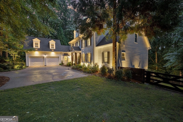 15305 Highgrove Rd, Milton, GA 30004 - view of front of home featuring driveway, a garage, and a chimney