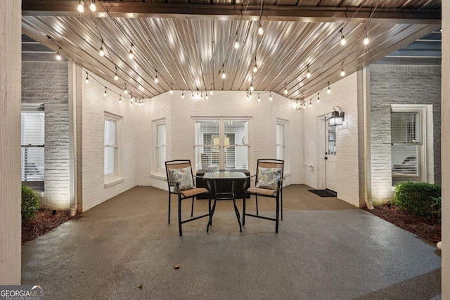 15305 Highgrove Rd, Milton, GA 30004 - view of patio / terrace with french doors and outdoor dining area