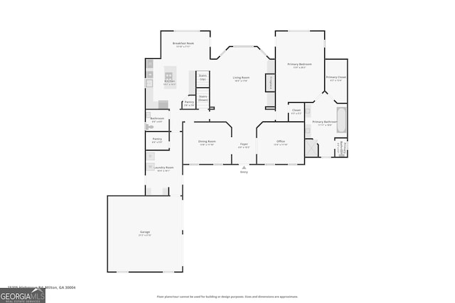 15305 Highgrove Rd, Milton, GA 30004 - view of property floor plan