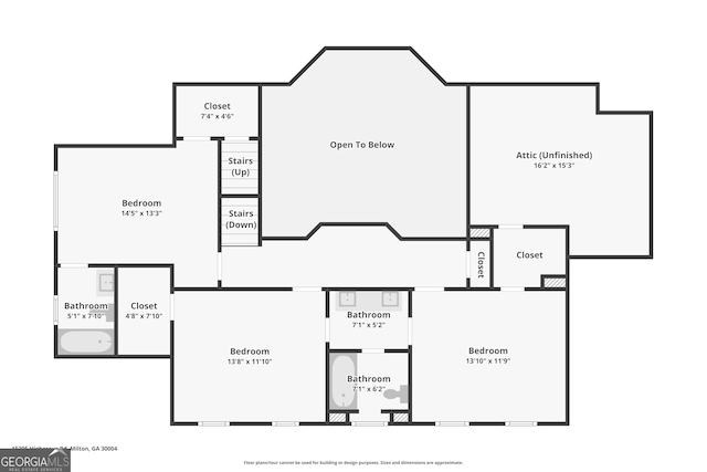 15305 Highgrove Rd, Milton, GA 30004 - view of floor plan / room layout