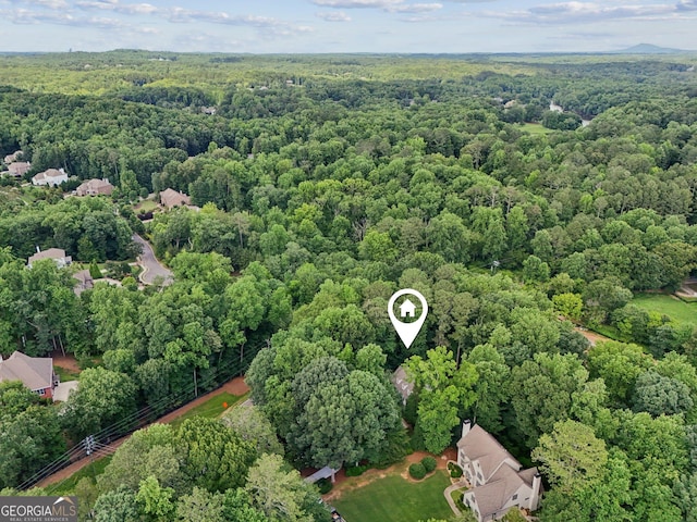 15305 Highgrove Rd, Milton, GA 30004 - bird's eye view of a heavily wooded area