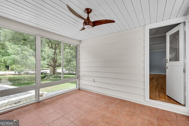 1131 Forrest Blvd, Decatur, GA 30030 - unfurnished sunroom with ceiling fan