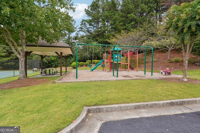 9320 Old Preserve Trl, Ball Ground, GA 30107 - communal playground with a yard