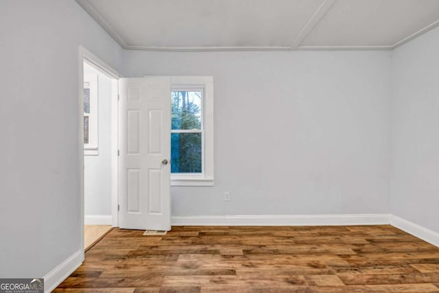 1747 Parkhill Dr, Decatur, GA 30032 - unfurnished room featuring wood finished floors and baseboards