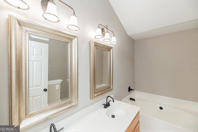 2427 Camata Pl, Marietta, GA 30066 - full bath featuring double vanity and a garden tub