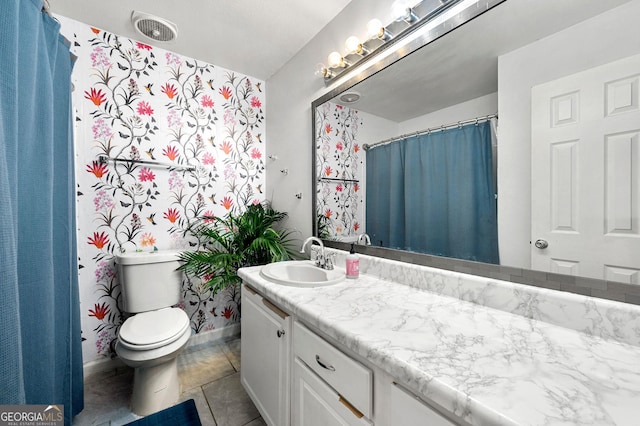 3149 Buford Hwy NE, Atlanta, GA 30329 - bathroom featuring vanity and tile patterned flooring