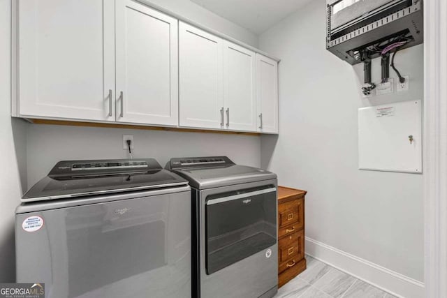 18 Peachtree Ave NE Unit 5, Atlanta, GA 30305 - washroom with washer and clothes dryer and cabinet space