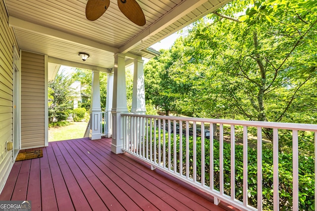 24 Arendt Park Ln, Newnan, GA 30263 - porch with a ceiling fan