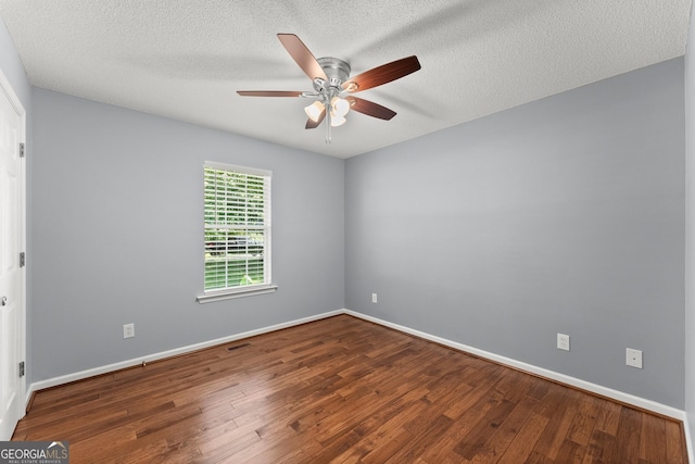 132 J Mountain Dr, Dahlonega, GA 30533 - unfurnished room with wood finished floors, a ceiling fan, and a textured ceiling