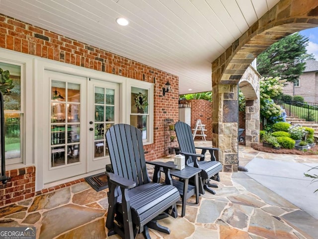 2392 Crimson King Dr, Braselton, GA 30517 - view of patio / terrace featuring french doors