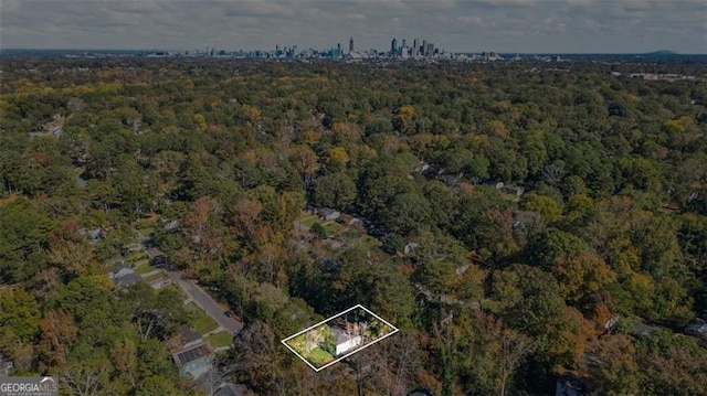 1270 Graymont Dr, Atlanta, GA 30310 - view of property location featuring a heavily wooded area and property boundaries highlighted