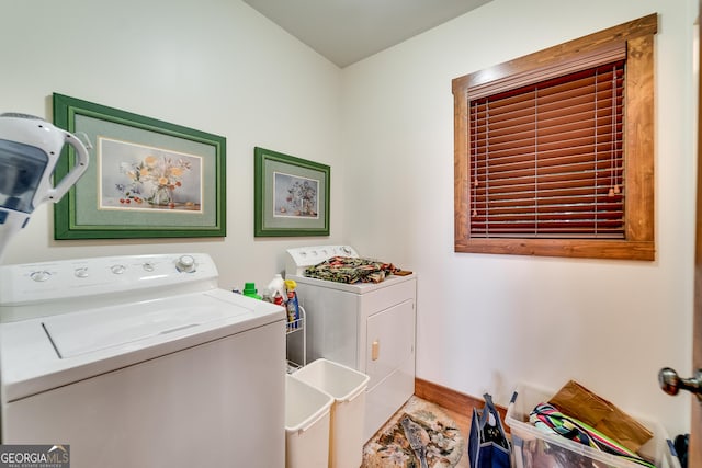 4 Dean Ln, Tiger, GA 30576 - washroom with independent washer and dryer