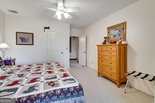 4 Dean Ln, Tiger, GA 30576 - bedroom with light colored carpet and ceiling fan