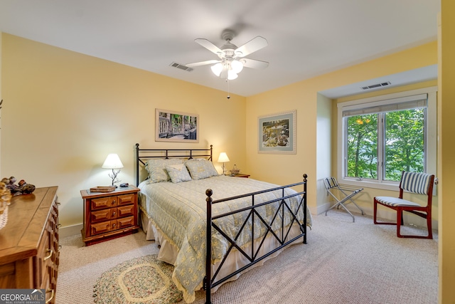 4 Dean Ln, Tiger, GA 30576 - bedroom with carpet floors and ceiling fan