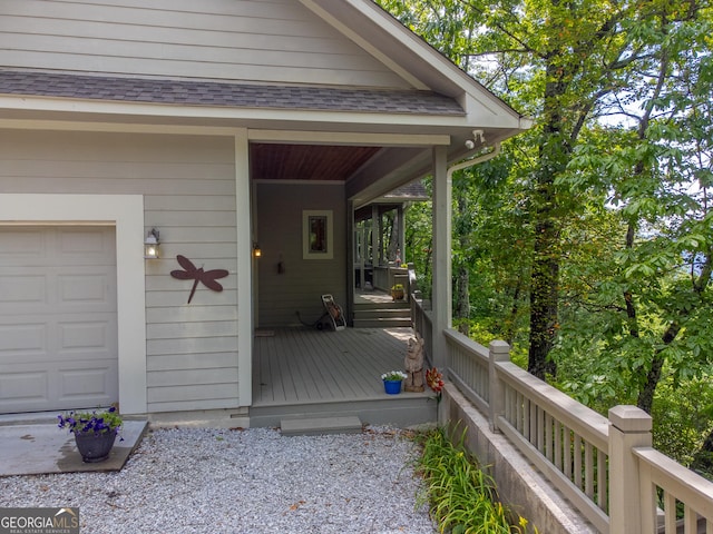 4 Dean Ln, Tiger, GA 30576 - deck featuring a garage