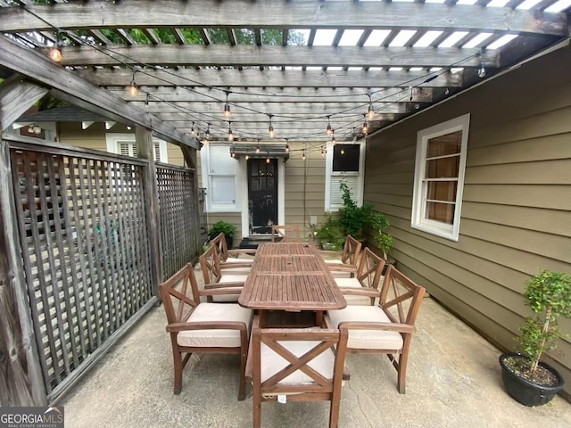 1557 18th Ave, Columbus, GA 31901 - view of patio / terrace with outdoor dining area and a pergola