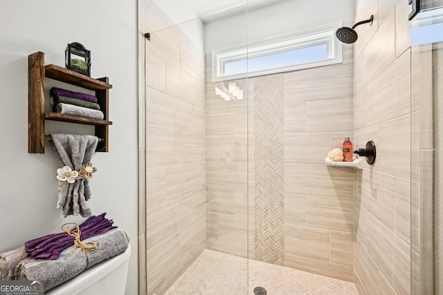 4189 Brookmont Way, Auburn, GA 30011 - bathroom featuring toilet and a shower stall