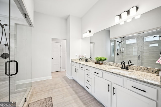 4189 Brookmont Way, Auburn, GA 30011 - full bath with double vanity and a shower stall